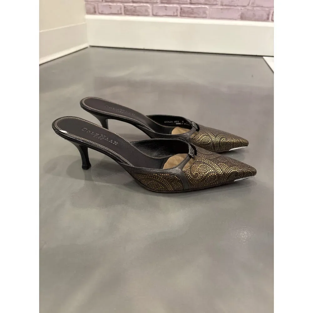 Cole Haan Heels, Black multi, 8, Used - Good - Picture 4 of 4